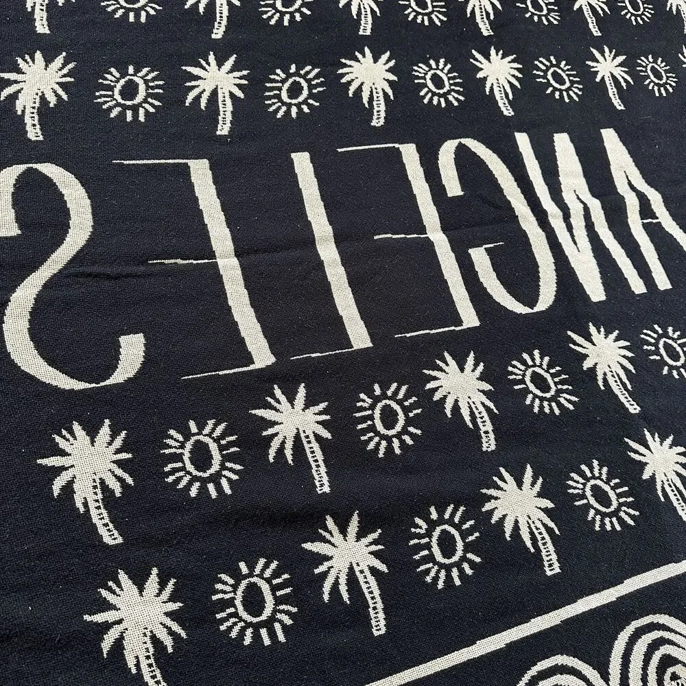 Calhoun and Co x Anthropologie Los Angeles Knit Tapestry Throw Blanket 48x74